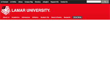 Tablet Screenshot of lamar.edu